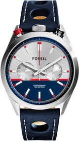 Fossil Del Rey Black Leather Multi Color Dial Chronograph Men's Watch  CH2980 - Watches of America