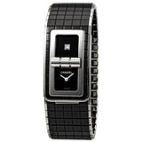 Chanel Black Code Coco Black Diamond Dial Ladies Steel and Ceramic Watch #H5147 - Watches of America