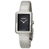 Chanel Boy-Friend Black Guilloche Dial Ladies Watch #H4876 - Watches of America