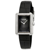 Chanel Boy-Friend Black Guilloche Dial Ladies Watch #H4883 - Watches of America
