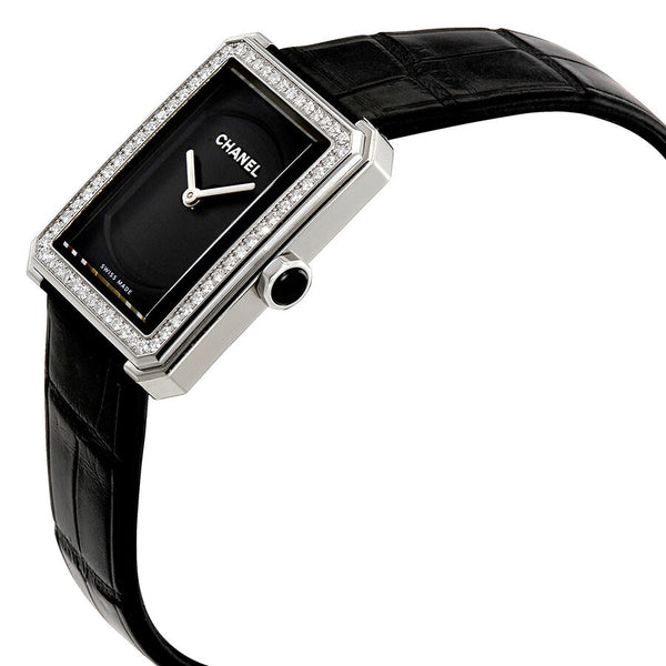 Chanel Boy-Friend Black Guilloche Dial Ladies Watch #H4883 - Watches of America #2