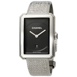 Chanel Boyfriend Black Guilloche Dial Ladies Watch #H4878 - Watches of America