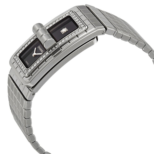 Chanel Code CoCo Black Lacquered Dial Ladies Diamond Watch #H5145 - Watches of America #2