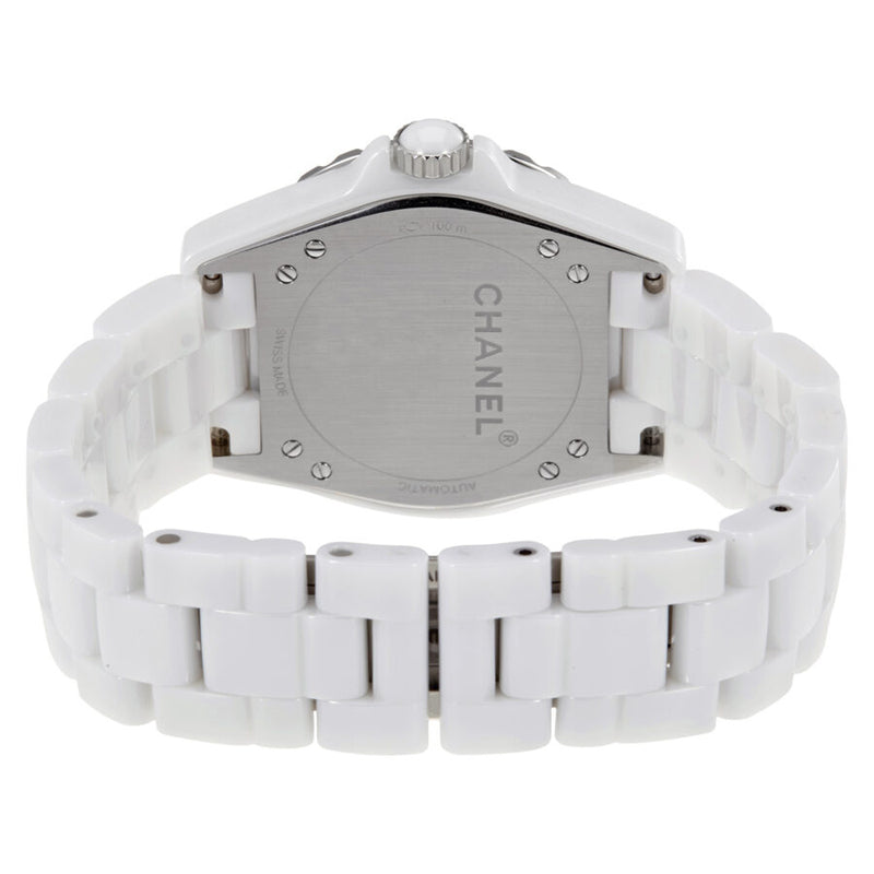 Chanel J12-365 White Opaline Diamond Dial Ceramic Ladies Watch #H4345 - Watches of America #3