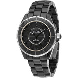 Chanel J12 Automatic Black Dial Ceramic Unisex Watch #H3829 - Watches of America