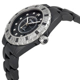 Chanel J12 Automatic Black Diamond Dial Black Ceramic Unisex Watch #H2023 - Watches of America #2