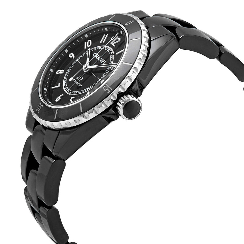 Chanel J12 Automatic Chronometer Black Dial Ladies Watch #H5697 - Watches of America #2