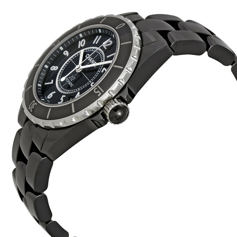 Chanel J12 Black Ceramic Automatic Midsize Unisex Watch #H0685 - Watches of America #2