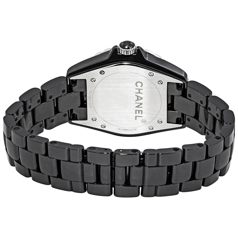 Chanel J12 Automatic Diamond Black Ceramic Watch #H3109 - Watches of America #3