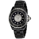 Chanel J12 Black Dial Ceramic Diamond Ladies Watch #H2122 - Watches of America