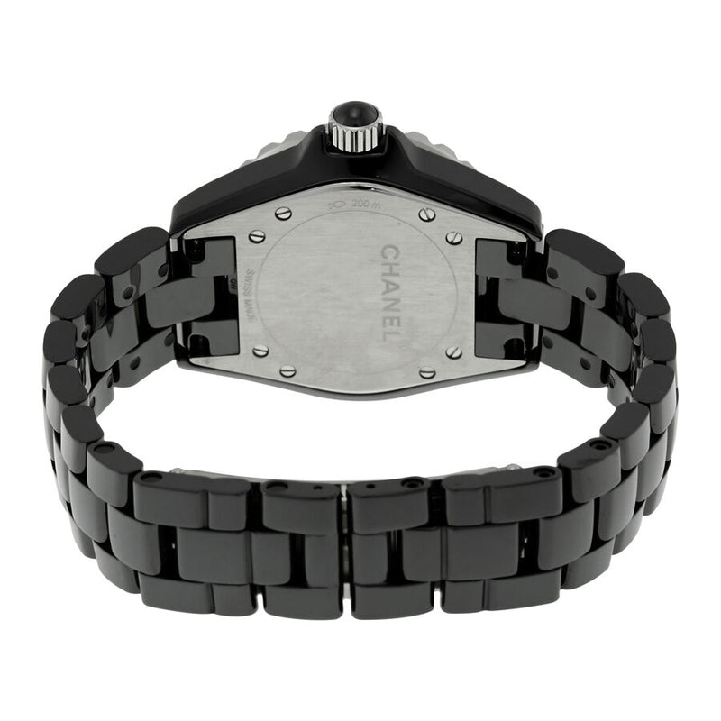 Chanel J12 Black Dial Black Ceramic Ladies Watch #H3828 - Watches of America #3