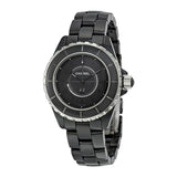 Chanel J12 Black Dial Black Ceramic Ladies Watch #H3828 - Watches of America