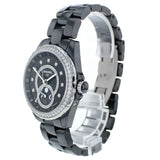 Chanel J12 Black Dial Diamond Black Ceramic Automatic Ladies Watch #H3407 - Watches of America #3