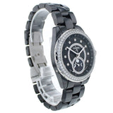 Chanel J12 Black Dial Diamond Black Ceramic Automatic Ladies Watch #H3407 - Watches of America #4