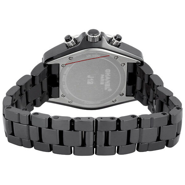 Chanel J12 Chronograph Black Ceramic Unisex Watch #H0940 - Watches of America #3