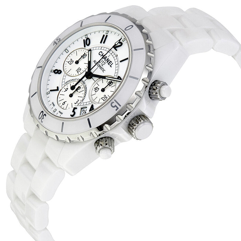 Chanel J12 Chronograph White Ceramic Unisex Watch H1007 – Watches