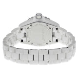 Chanel J12 Diamond Bezel White Ceramic Ladies Watch #H2429 - Watches of America #3