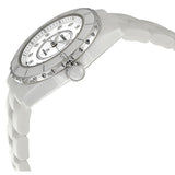 Chanel J12 Diamond White Ceramic Midsize Unisex Watch #H1629 - Watches of America #2