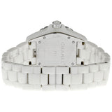 Chanel J12 Diamond White Ceramic Midsize Unisex Watch #H1629 - Watches of America #3