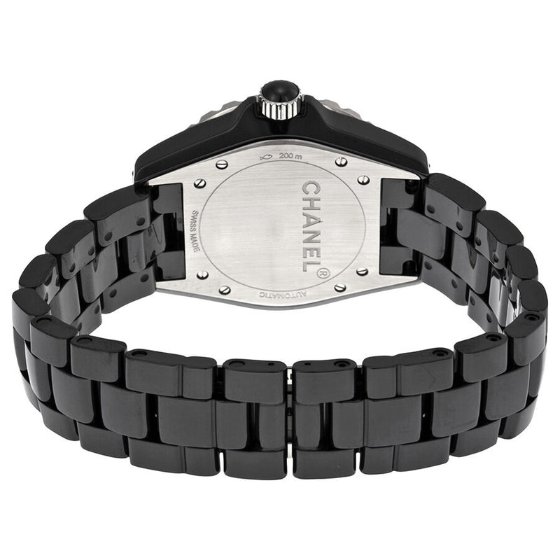 Chanel J12 diamantes esfera negra reloj unisex H1626 Watches of