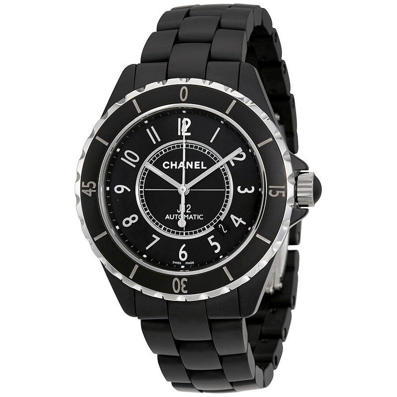Chanel J12 Matte Black Automatic Ceramic Unisex Watch #H3131 - Watches of America