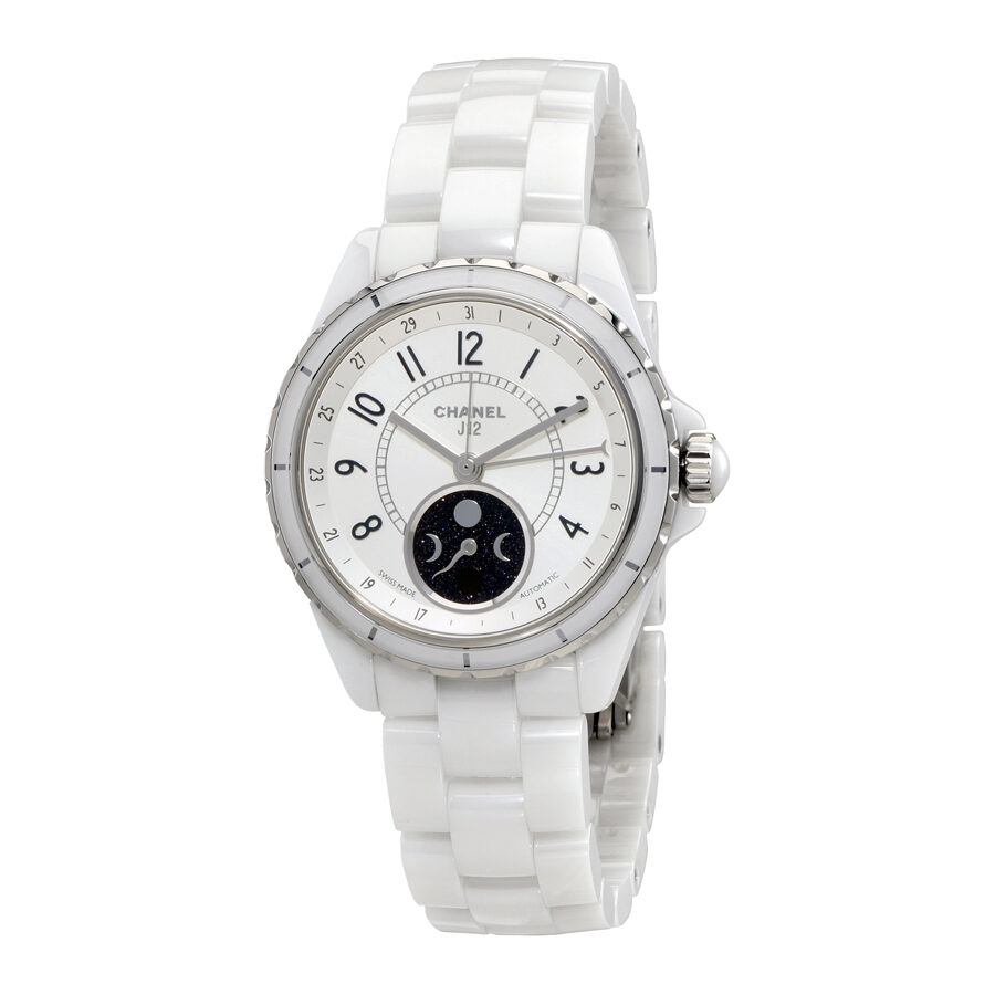 Chanel J12 Moon Phase Mother of Pearl Dial White Ceramic Ladies