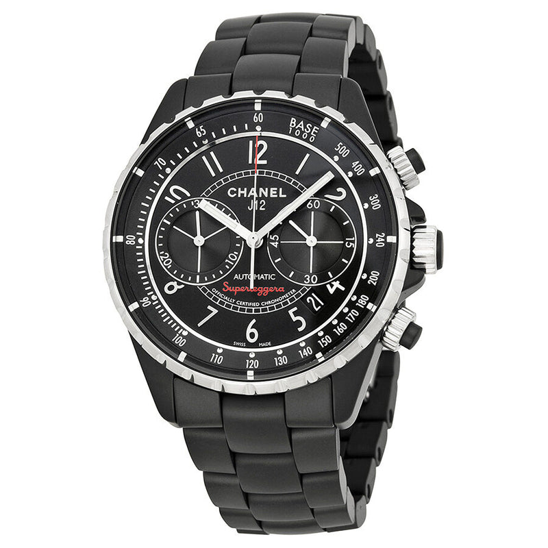 Chanel J12 Superleggera Black Dial Ceramic Unisex Watch #H3409 - Watches of America