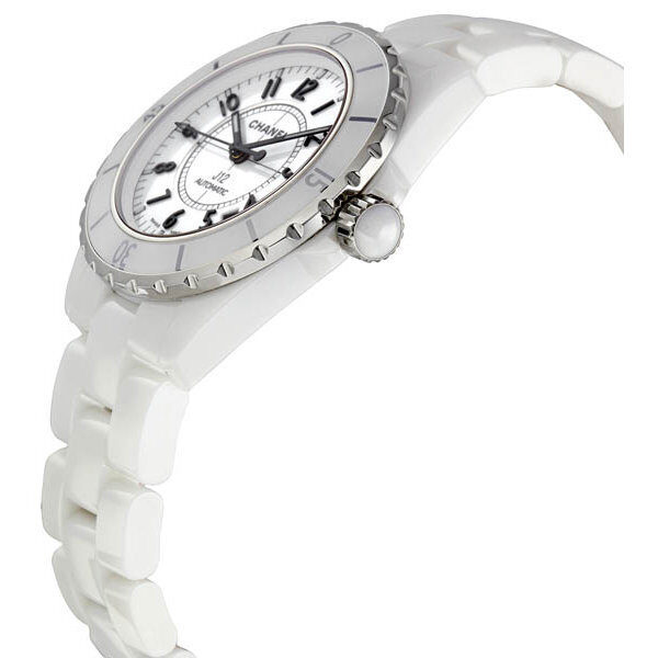 Chanel J12 White Automatic White Dial White Ceramic Watch #H0970 - Watches of America #2