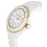 Chanel J12 White Ceramic Diamond Unisex Watch #H2180 - Watches of America #2