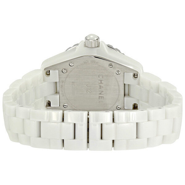 Chanel J12 White Ceramic Diamonds Quartz Ladies Watch #H2422 - Watches of America #3