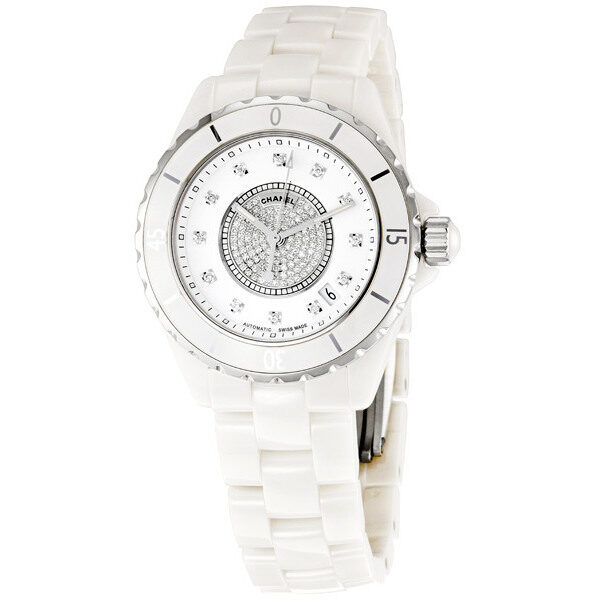 Chanel J12 White Ceramic Unisex Watch #H1759 - Watches of America