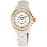 Chanel J12 White Ceramic Unisex Watch #H2181 - Watches of America