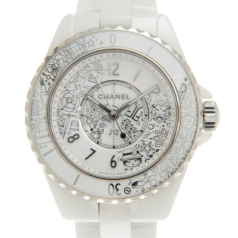 Chanel J12·20 Quartz Diamond White Dial Ladies Watch H6477