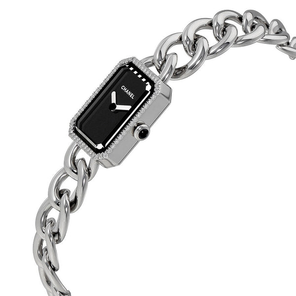 Chanel Premiere Black Dial Stainless Steel Ladies Watch #H3252 - Watches of America #2