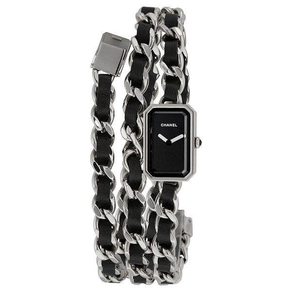 Chanel Premiere Rock Black Lacquered Dial Ladies Watch #H3749 - Watches of America
