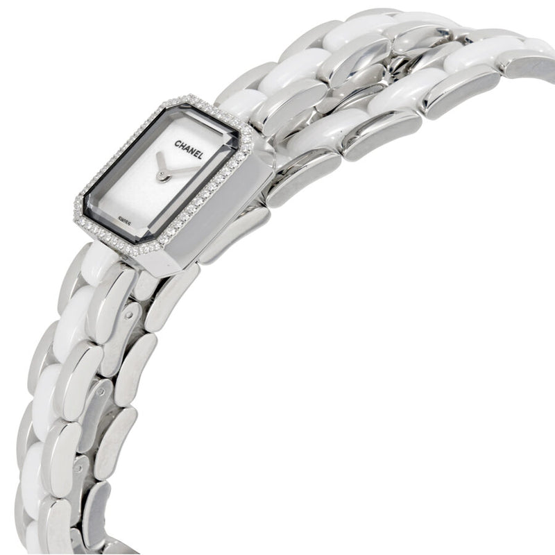 Chanel Premiere White Dial Ceramic and Steel Diamond Ladies Watch #H3059 - Watches of America #2