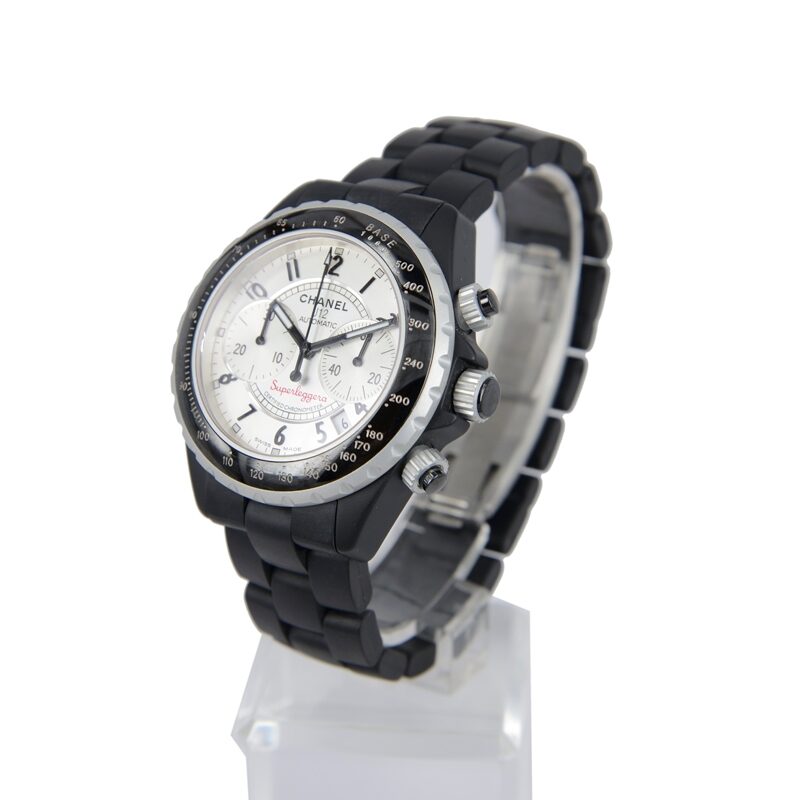 Chanel Superleggera Black Ceramic Chronograph Men's Watch #H2039 - Watches of America #3