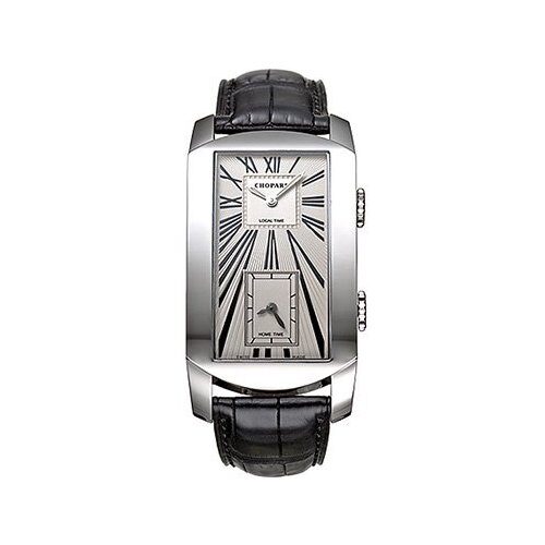 Chopad LUC Dial Tec Black Leather Men's Watch #162274 - Watches of America