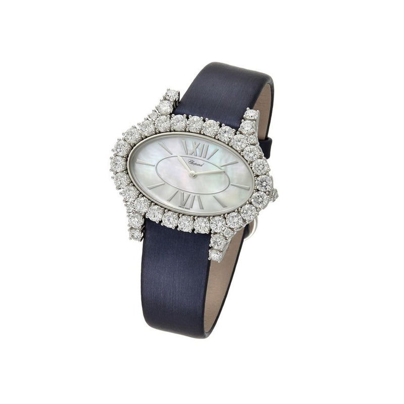 Chopard Chopard Diamant Oval Mother of Pearl Dial Ladies Watch #1393761002 - Watches of America