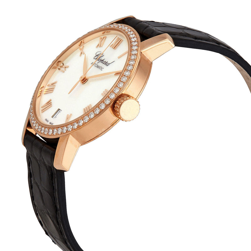 Chopard Classic 18kt Rose Gold Diamond White Mother of Pearl Dial Watch #134200-5001 - Watches of America #2
