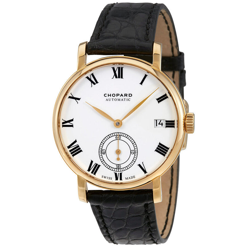 Chopard Classic Manufacture Automatic White Dial 18K Yellow Gold Men's Watch #161289-0001 - Watches of America