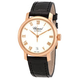 Chopard Classic White Dial 18kt Rose Gold Automatic Ladies Watch #124200-5001 - Watches of America
