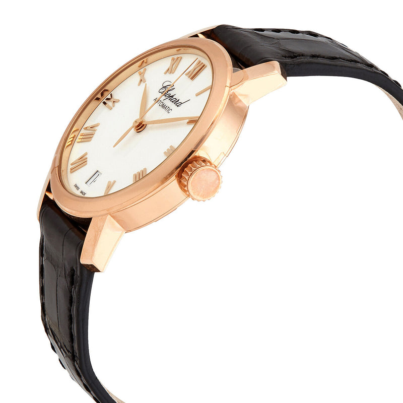 Chopard Classic White Dial 18kt Rose Gold Automatic Ladies Watch #124200-5001 - Watches of America #2