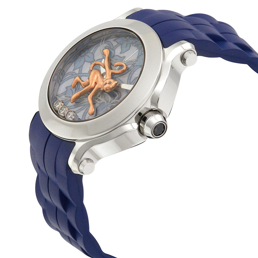 Chopard Happy Animal World Blue and White Floating Diamond Dial