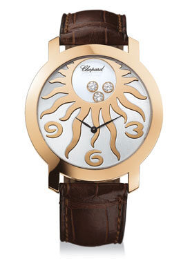 Chopard Happy Diamonds Mother of Pearl Dial 18 kt Rose Gold Ladies Watch #207469-5001 - Watches of America