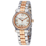 Chopard Happy Sport 18 Carat Rose Gold and Stainless Steel Ladies Watch #278573-6004 - Watches of America