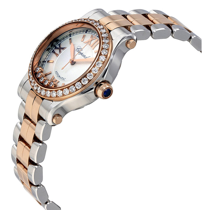 Chopard Happy Sport 18 Carat Rose Gold and Stainless Steel Ladies Watch #278573-6004 - Watches of America #2