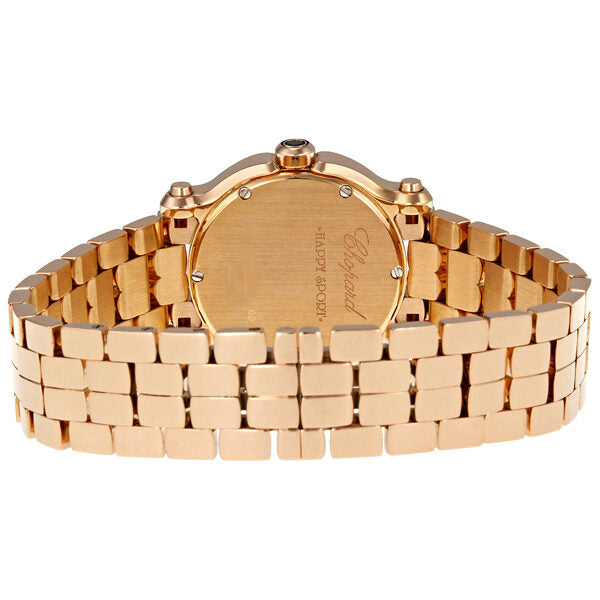 Chopard Happy Sport 18k Rose Gold Diamond Ladies Watch #274189-5007 - Watches of America #3