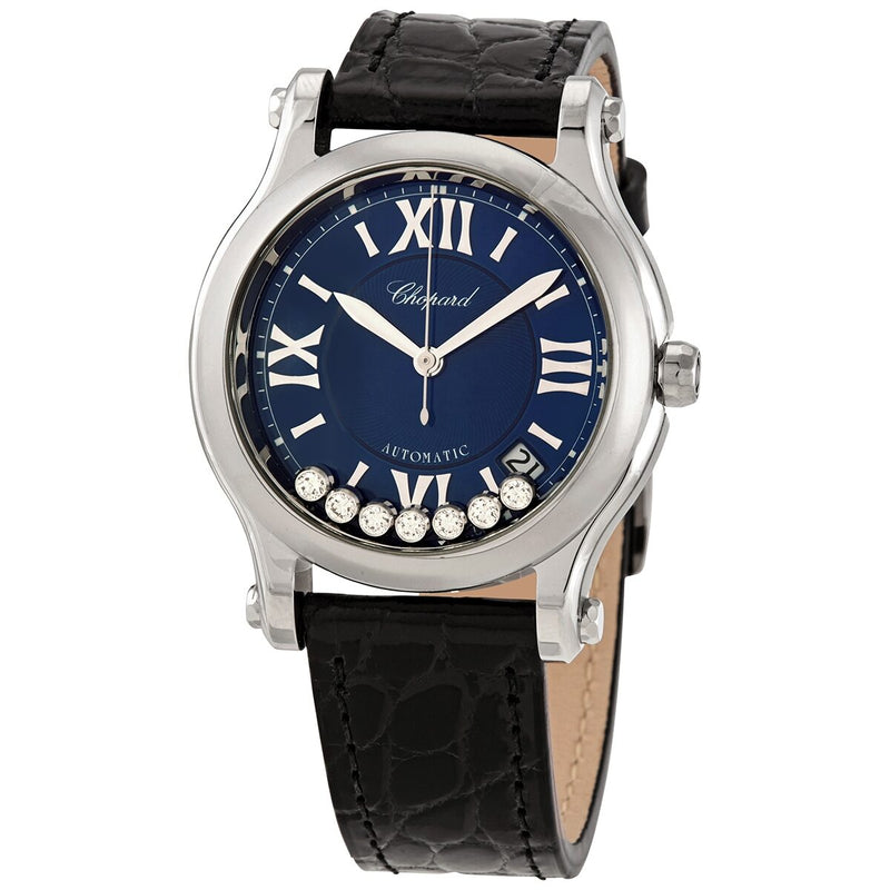Chopard Happy Sport Automatic Blue Dial Ladies Watch #278559-3008 BLK - Watches of America