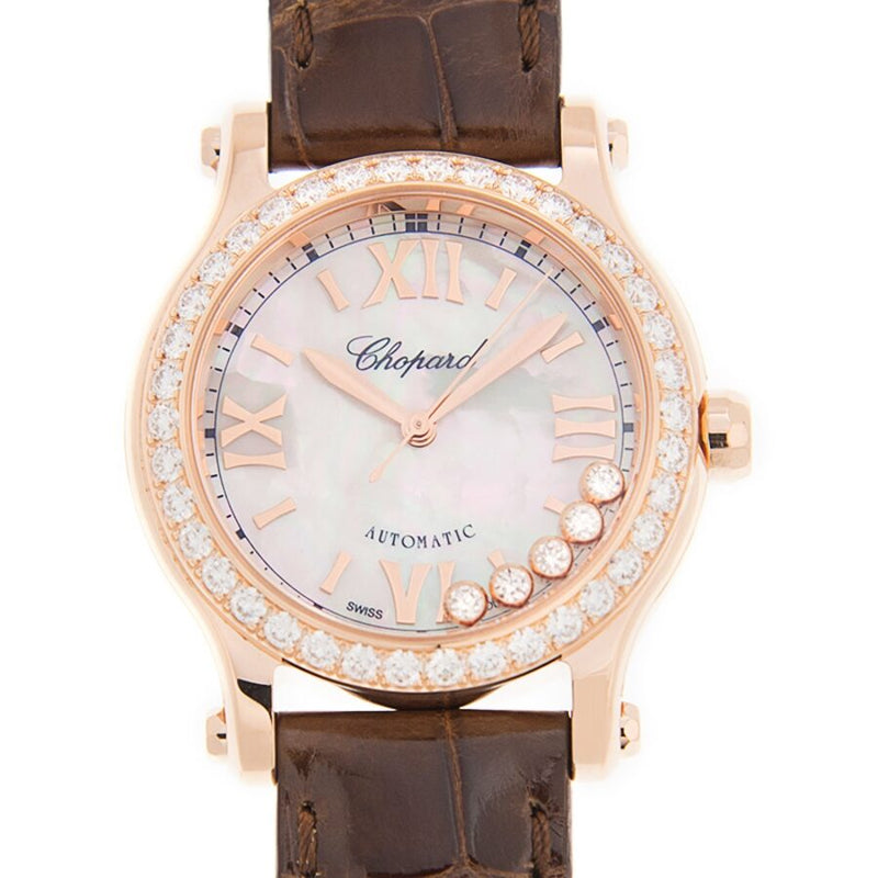 Chopard Happy Sport Automatic Diamond Ladies Watch #274893-5010 - Watches of America